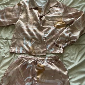 Tan sleepwear/lounge set